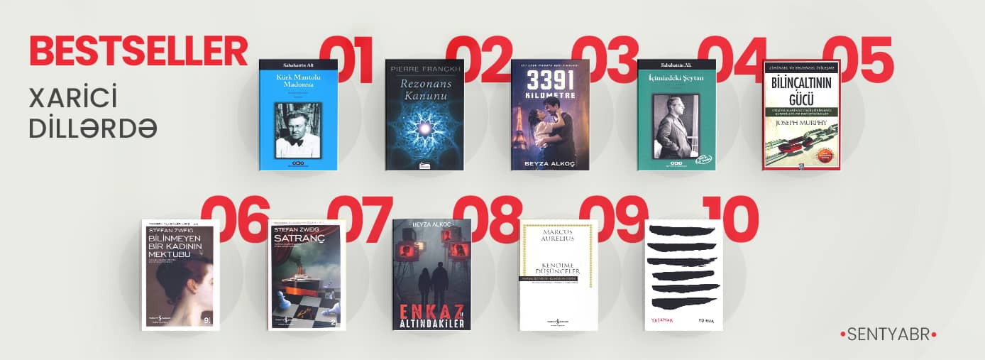 libraff bestseller sentyabr 2024 en cox satilanlar xarici dillerde xarici dillərdə ən çox satılanların siyahısı