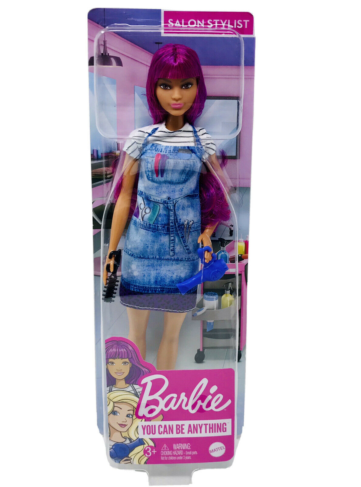 Игрушки & Игры :: Модели игрушек & Аксессуары :: Движущиеся игрушки ::  Barbie Salon Stylist Doll With Purple Hair